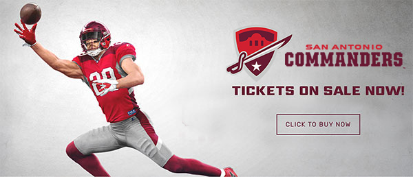 San Antonio Commanders: Tickets On Sale Now!